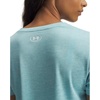 image:imageUnder Armour Womens Tech Twist V Neck Short Sleeve TShirt425 Blue Haze   White