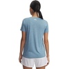 image:imageUnder Armour Womens Tech Twist V Neck Short Sleeve TShirt453 Blue Calm   White