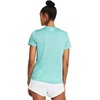 image:imageUnder Armour Womens Tech Twist V Neck Short Sleeve TShirt482 Radial Turquoise  White  White