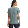 image:imageUnder Armour Womens Tech Twist V Neck Short Sleeve TShirt587 Jasper Blue   White