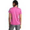 image:imageUnder Armour Womens Tech Twist V Neck Short Sleeve TShirt652 Rebel Pink  Pink Elixir  White