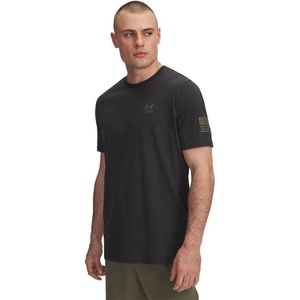 image:imageUnder Armour Freedom Flag Short Sleeve TShirt003 Black   Marine Od Green