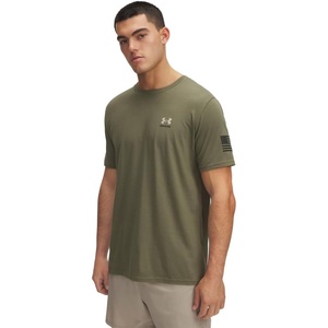 image:imageUnder Armour Freedom Flag Short Sleeve TShirt390 Marine Od Green   Desert Sand