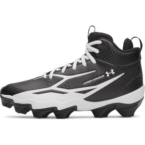 image:imageUnder Armour Kids Spotlight Hammer Jr RM Football Cleats ToddlerLittle KidBig Kid001 BlackWhiteWhite