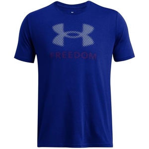 image:imageUnder Armour Mens Freedom Flag TShirtBlue Big Logo Star Freedom