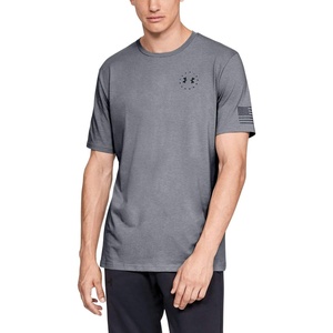 image:imageUnder Armour Mens Freedom Flag TShirtSteel Medium Heather Black