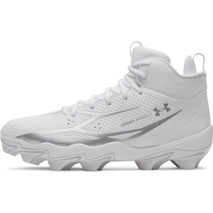 image:imageUnder Armour Spotlight Hammer Football Cleats100 WhiteMetallic SilverMetallic Silver