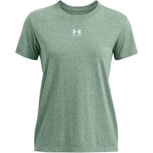 image:imageUnder Armour Womens Rival Core Short Sleeve T ShirtForest GreenWhite