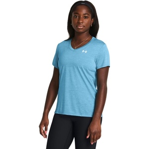 image:imageUnder Armour Womens Tech Twist V Neck Short Sleeve TShirt419 Capri   White