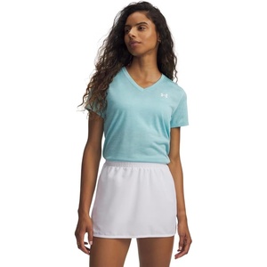 image:imageUnder Armour Womens Tech Twist V Neck Short Sleeve TShirt425 Blue Haze   White