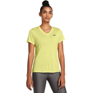 image:imageUnder Armour Womens Tech Twist V Neck Short Sleeve TShirt727 Sonic Yellow  White  Black