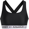 image:imageUnder Armour Womens Crossback Mid Impact Sports Bra007 Black  White  Black