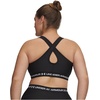 image:imageUnder Armour Womens Crossback Mid Impact Sports Bra008 Ultimate Black   White