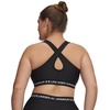 image:imageUnder Armour Womens Crossback Mid Impact Sports Bra008 Ultimate Black   White