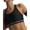 image:imageUnder Armour Womens Crossback Mid Impact Sports Bra011 Ultimate Black   White