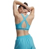 image:imageUnder Armour Womens Crossback Mid Impact Sports Bra481 Fresco Blue   Blackout Navy