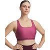 image:imageUnder Armour Womens Crossback Mid Impact Sports Bra659 Fuchsia Dusk   Dark Maroon