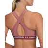 image:imageUnder Armour Womens Crossback Mid Impact Sports Bra688 Cinna Red   White