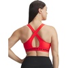 image:imageUnder Armour Womens Crossback Mid Impact Sports Bra714 Racer Red   Black