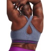 image:imageUnder Armour Womens Crossback Mid Impact Sports Bra767 Aurora Purple Light Heather   Tempered Steel