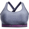 image:imageUnder Armour Womens Crossback Mid Impact Sports Bra767 Aurora Purple Light Heather   Tempered Steel