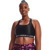 image:imageUnder Armour Womens Crossback Mid Impact Sports BraBlack 001White