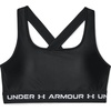 image:imageUnder Armour Womens Crossback Mid Impact Sports BraBlack 001White