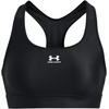 image:imageUnder Armour Womens Crossback Mid Impact Sports BraBlackBlackWhite
