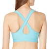 image:imageUnder Armour Womens Crossback Mid Impact Sports BraBlue Haze Light Heather 425Rift Blue