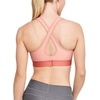 image:imageUnder Armour Womens Crossback Mid Impact Sports BraBlush Orange 873Peach Frost