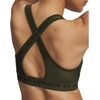 image:imageUnder Armour Womens Crossback Mid Impact Sports BraExpedition GreenBlack