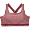 image:imageUnder Armour Womens Crossback Mid Impact Sports BraLeague Red 626Micro Pink