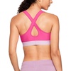 image:imageUnder Armour Womens Crossback Mid Impact Sports BraMojo Pink Purple Ace