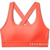 image:imageUnder Armour Womens Crossback Mid Impact Sports BraPeach Plasma 836Jet Gray