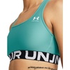 image:imageUnder Armour Womens Crossback Mid Impact Sports BraRadial TurquoiseWhite