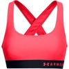 image:imageUnder Armour Womens Crossback Mid Impact Sports BraRed Black