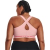 image:imageUnder Armour Womens Crossback Mid Impact Sports BraRetro Pink Light Heather 676Royal Blue