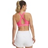 image:imageUnder Armour Womens Crossback Mid Impact Sports BraSuper PinkWhite