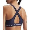 image:imageUnder Armour Womens Crossback Mid Impact Sports BraWashed NavyWhite