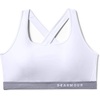 image:imageUnder Armour Womens Crossback Mid Impact Sports BraWhite Steel