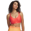 image:imageUnder Armour Womens Infinity Low Impact Sports Bra DDD Cup690 Venom Red   Posh Pink
