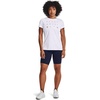 image:imageUnder Armour Womens Motion Bike ShortsMidnight Navy 410Metallic Silver