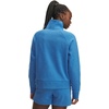 image:imageUnder Armour Womens Rival Fleece Half Zip402 Blue Atlantis Light Heather   Blue Atlantis