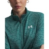 image:imageUnder Armour Womens Tech Twist Quarter Zip338 Rack Green   White