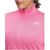image:imageUnder Armour Womens Tech Twist Quarter Zip672 Super Pink   White