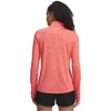 image:imageUnder Armour Womens Tech Twist Quarter Zip690 Venom Red   White