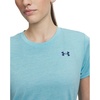 image:imageUnder Armour Womens Tech Twist Short Sleeve Crew TShirt481 Fresco Blue   Blackout Navy