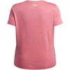 image:imageUnder Armour Womens Tech Twist Short Sleeve Crew TShirt600 Bittersweet Pink   White