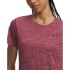 image:imageUnder Armour Womens Tech Twist Short Sleeve Crew TShirt622 Claret   Ox Blood