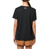 image:imageUnder Armour Womens Velocity Solid Short Sleeve Crew Neck T Shirt001 Black   Metallic Silver